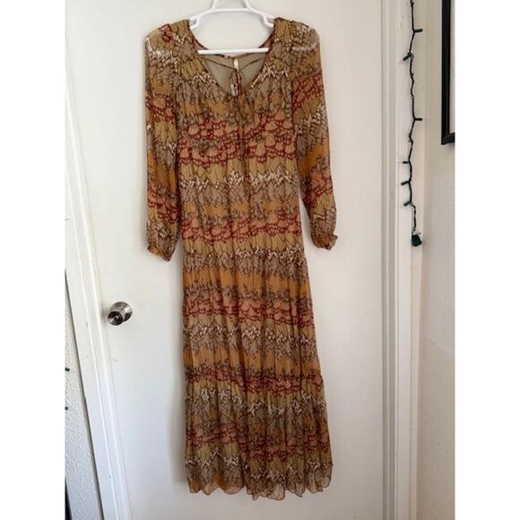 Willow & Clay Dresses & Skirts - Willow & Clay Women's BOHO Lined Long Sleeve Maxi Dress - Size Small